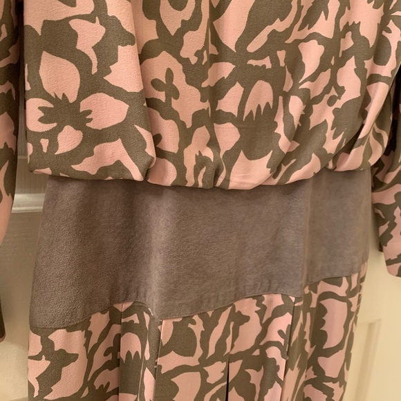 St Gillian By Kay Unger Pink Floral Silk Dress - Picture 6 of 11